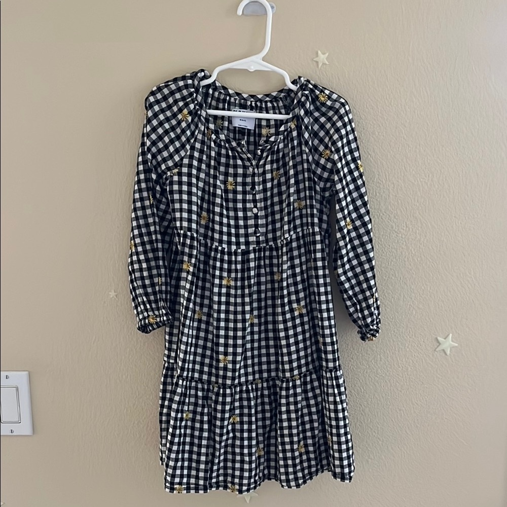 Old Navy Black and White Ruffled Tiered Sundress